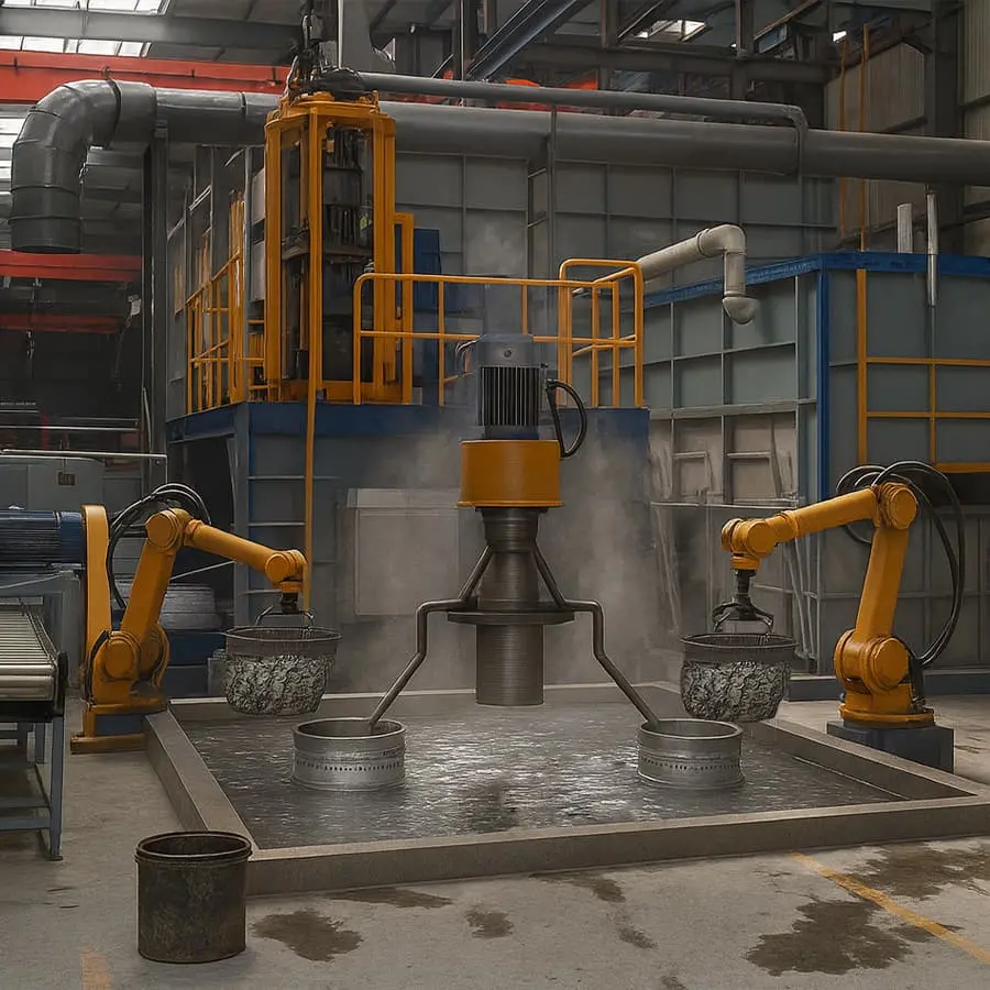 Centrifugal galvanized fence accessories